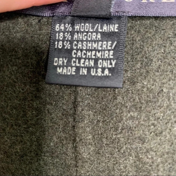 Ralph Lauren Wool/Angora/Cashmere Gray Wrap Skirt Size 8 - Picture 8 of 9